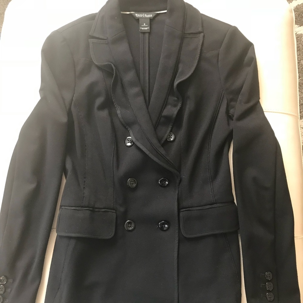 whbm Black ponte suit jacket